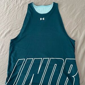 Under Armour Men's Dark Teal Reversible Tank Top